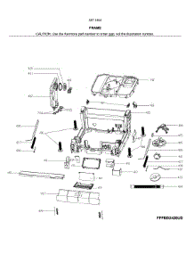 Frame parts for Kenmore Dishwasher 587.14649J01B (58714649J01B, 587 14649J01B) from AppliancePartsPros.com