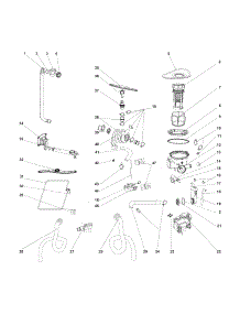 Motor & Pump parts for Kenmore Dishwasher 587.14659200A (58714659200A, 587 14659200A) from AppliancePartsPros.com