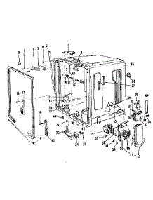 Tub Details parts for Kenmore Dishwasher 587.1466080 (5871466080, 587 1466080) from AppliancePartsPros.com