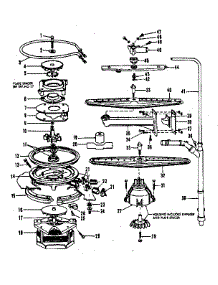 Motor, Heater, And Spray Arm Details parts for Kenmore Dishwasher 587.14660834 (58714660834, 587 14660834) from AppliancePartsPros.com