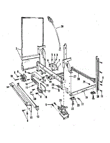 Frame Details parts for Kenmore Dishwasher 587.14660834 (58714660834, 587 14660834) from AppliancePartsPros.com