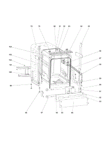 Tub / Frame parts for Kenmore Dishwasher 587.14662110 (58714662110, 587 14662110) from AppliancePartsPros.com