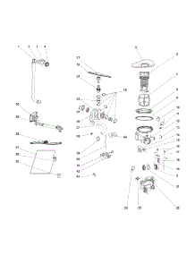 Motor & Pump parts for Kenmore Dishwasher 587.14663110 (58714663110, 587 14663110) from AppliancePartsPros.com