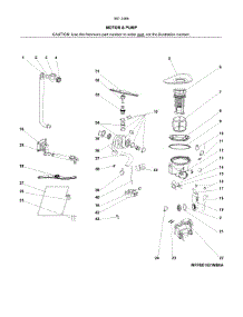 Motor & Pump parts for Kenmore Dishwasher 587.14663201B (58714663201B, 587 14663201B) from AppliancePartsPros.com