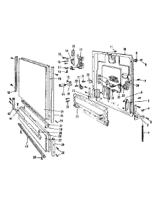 Door Details parts for Kenmore Dishwasher 587.1466580 (5871466580, 587 1466580) from AppliancePartsPros.com