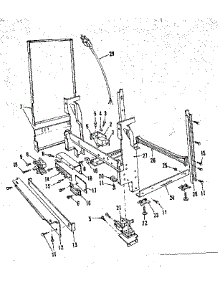 Frame Details parts for Kenmore Dishwasher 587.1466582 (5871466582, 587 1466582) from AppliancePartsPros.com