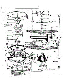 Motor, Heater, And Spray Arm Details parts for Kenmore Dishwasher 587.1466582 (5871466582, 587 1466582) from AppliancePartsPros.com