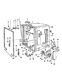 Tub Details parts for Kenmore Dishwasher 587.1466582 (5871466582, 587 1466582) from AppliancePartsPros.com