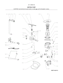 Motor & Pump parts for Kenmore Dishwasher 587.14683201B (58714683201B, 587 14683201B) from AppliancePartsPros.com
