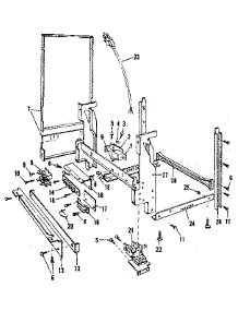 Frame Details parts for Kenmore Dishwasher 587.1468580 (5871468580, 587 1468580) from AppliancePartsPros.com