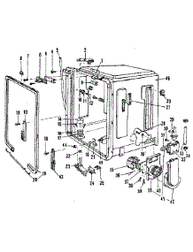 Tub Details parts for Kenmore Dishwasher 587.1468580 (5871468580, 587 1468580) from AppliancePartsPros.com