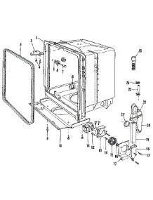 Tub parts for Kenmore Dishwasher 587.1469081 (5871469081, 587 1469081) from AppliancePartsPros.com