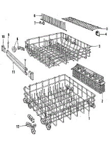 Rack Details parts for Kenmore Dishwasher 587.1469082 (5871469082, 587 1469082) from AppliancePartsPros.com