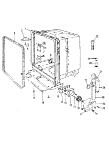 Tub Details parts for Kenmore Dishwasher 587.1469082 (5871469082, 587 1469082) from AppliancePartsPros.com