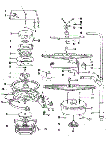 Motor, Heater, And Spray Arm Details parts for Kenmore Dishwasher 587.1469582 (5871469582, 587 1469582) from AppliancePartsPros.com