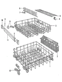 Rack parts for Kenmore Dishwasher 587.1469589 (5871469589, 587 1469589) from AppliancePartsPros.com
