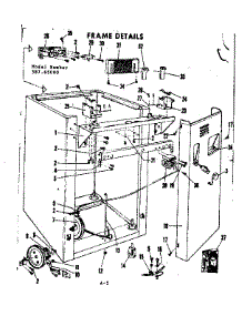 Frame Details parts for Kenmore Dishwasher 587.65000 (58765000, 587 65000) from AppliancePartsPros.com