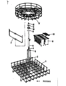 Rack Assemblies parts for Kenmore Dishwasher 587.65000 (58765000, 587 65000) from AppliancePartsPros.com