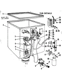 Tub Details parts for Kenmore Dishwasher 587.65020 (58765020, 587 65020) from AppliancePartsPros.com