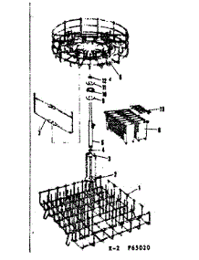 Rack Assemblies parts for Kenmore Dishwasher 587.65020 (58765020, 587 65020) from AppliancePartsPros.com