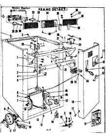 Frame Details parts for Kenmore Dishwasher 587.65020 (58765020, 587 65020) from AppliancePartsPros.com