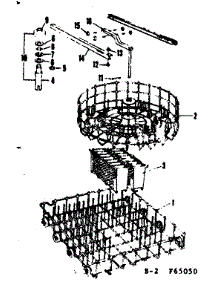 Rack Assemblies parts for Kenmore Dishwasher 587.65050 (58765050, 587 65050) from AppliancePartsPros.com