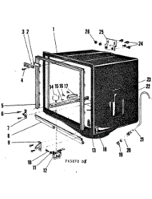 Tub Details parts for Kenmore Dishwasher 587.65070 (58765070, 587 65070) from AppliancePartsPros.com