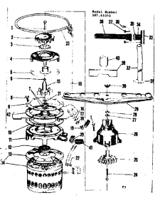 Motor, Heater & Spray Arm Details parts for Kenmore Dishwasher 587.65070 (58765070, 587 65070) from AppliancePartsPros.com