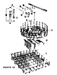Rack Assemblies parts for Kenmore Dishwasher 587.65070 (58765070, 587 65070) from AppliancePartsPros.com