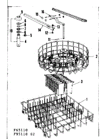 Rack Assemblies parts for Kenmore Dishwasher 587.65110 (58765110, 587 65110) from AppliancePartsPros.com