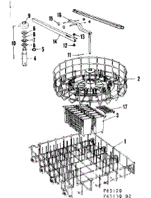 Rack Assemblies parts for Kenmore Dishwasher 587.65130 (58765130, 587 65130) from AppliancePartsPros.com