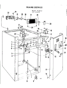 Frame Details parts for Kenmore Dishwasher 587.65180 (58765180, 587 65180) from AppliancePartsPros.com
