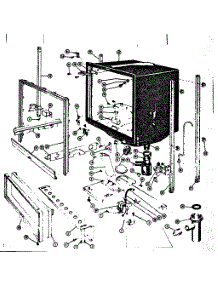 Frame And Tub Details parts for Kenmore Dishwasher 587.65530 (58765530, 587 65530) from AppliancePartsPros.com