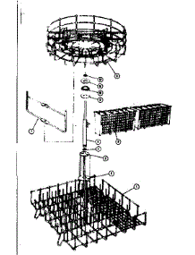 Rack Assemblies parts for Kenmore Dishwasher 587.65630 (58765630, 587 65630) from AppliancePartsPros.com