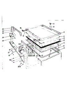 Lid And Hinge Details parts for Kenmore Dishwasher 587.65640 (58765640, 587 65640) from AppliancePartsPros.com