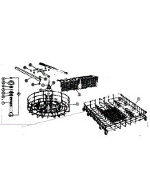 Rack Assemblies parts for Kenmore Dishwasher 587.65650 (58765650, 587 65650) from AppliancePartsPros.com