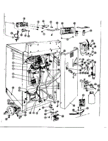 Rear Cabinet / Controls parts for Kenmore Dishwasher 587.65760 (58765760, 587 65760) from AppliancePartsPros.com