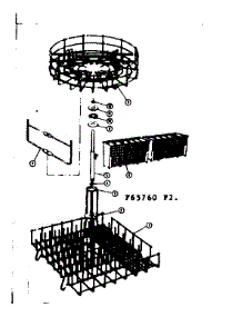 Rack Assemblies parts for Kenmore Dishwasher 587.65760 (58765760, 587 65760) from AppliancePartsPros.com