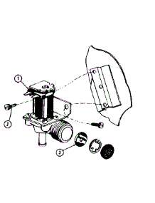 Water Inlet Valve Assembly parts for Kenmore Dishwasher 587.65760 (58765760, 587 65760) from AppliancePartsPros.com