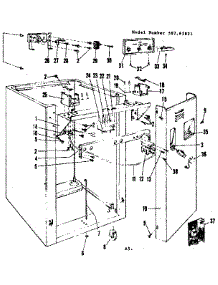 Frame Details parts for Kenmore Dishwasher 587.65821 (58765821, 587 65821) from AppliancePartsPros.com