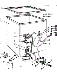 Tub Details parts for Kenmore Dishwasher 587.65821 (58765821, 587 65821) from AppliancePartsPros.com