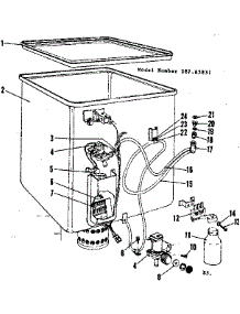 Tub Details parts for Kenmore Dishwasher 587.65831 (58765831, 587 65831) from AppliancePartsPros.com