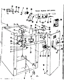Frame Details parts for Kenmore Dishwasher 587.65831 (58765831, 587 65831) from AppliancePartsPros.com