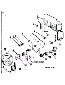 Detergent Cup Details parts for Kenmore Dishwasher 587.65840 (58765840, 587 65840) from AppliancePartsPros.com
