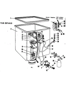 Tub Details parts for Kenmore Dishwasher 587.65840 (58765840, 587 65840) from AppliancePartsPros.com
