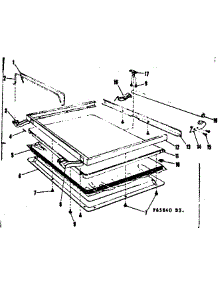 Lid Details parts for Kenmore Dishwasher 587.65840 (58765840, 587 65840) from AppliancePartsPros.com