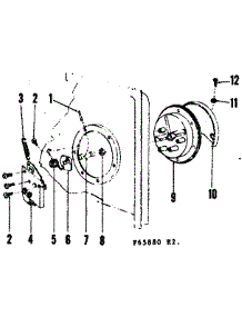 Detergent Cup Details parts for Kenmore Dishwasher 587.65880 (58765880, 587 65880) from AppliancePartsPros.com
