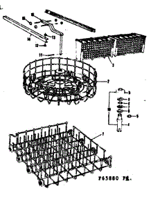 Rack Assemblies parts for Kenmore Dishwasher 587.65890 (58765890, 587 65890) from AppliancePartsPros.com