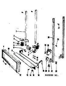 Frame Details parts for Kenmore Dishwasher 587.65890 (58765890, 587 65890) from AppliancePartsPros.com