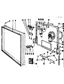 Door Details parts for Kenmore Dishwasher 587.65890 (58765890, 587 65890) from AppliancePartsPros.com